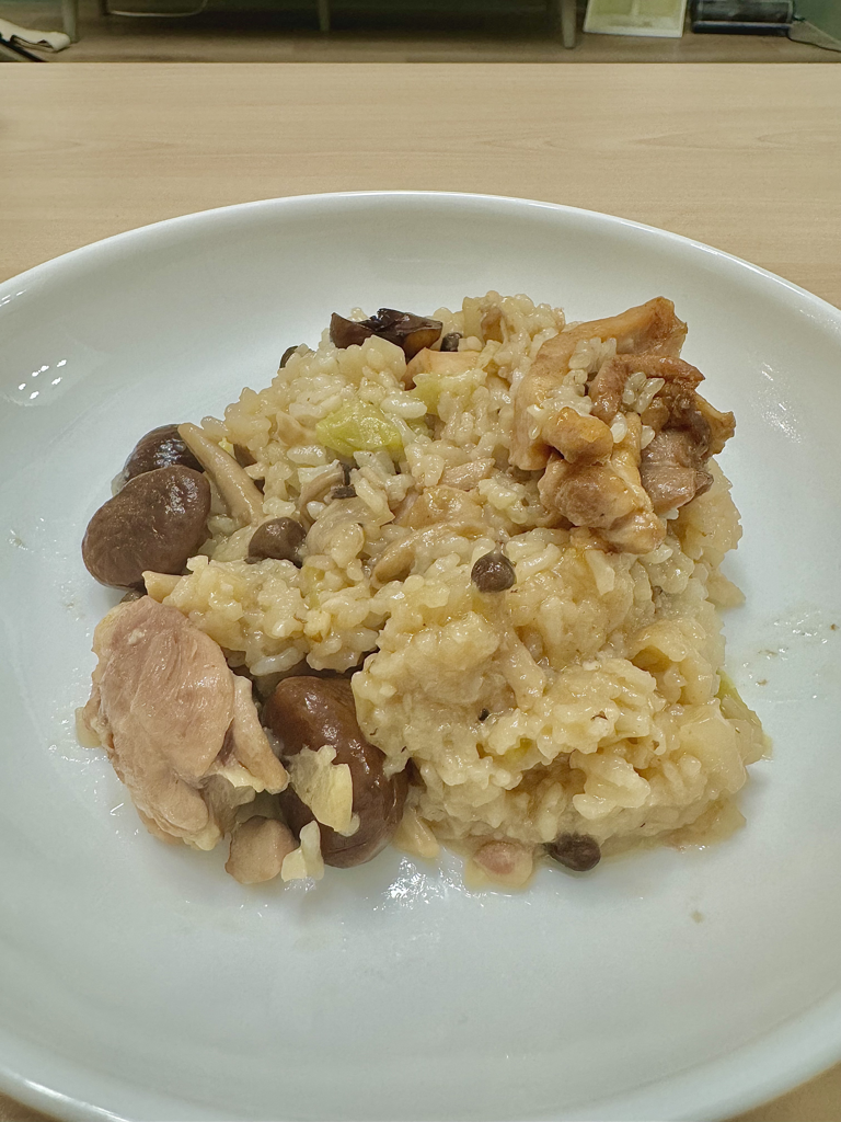 電鍋料理:栗子菇菇雞肉炊飯 — 步驟 11