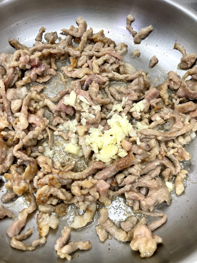 青椒炒肉絲 — 步驟 3