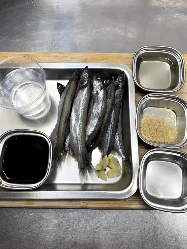 照燒柳葉魚 — 步驟 1