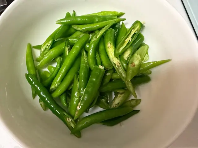 燒椒皮蛋（糯米椒版本） — $<T k="steps" /> 3