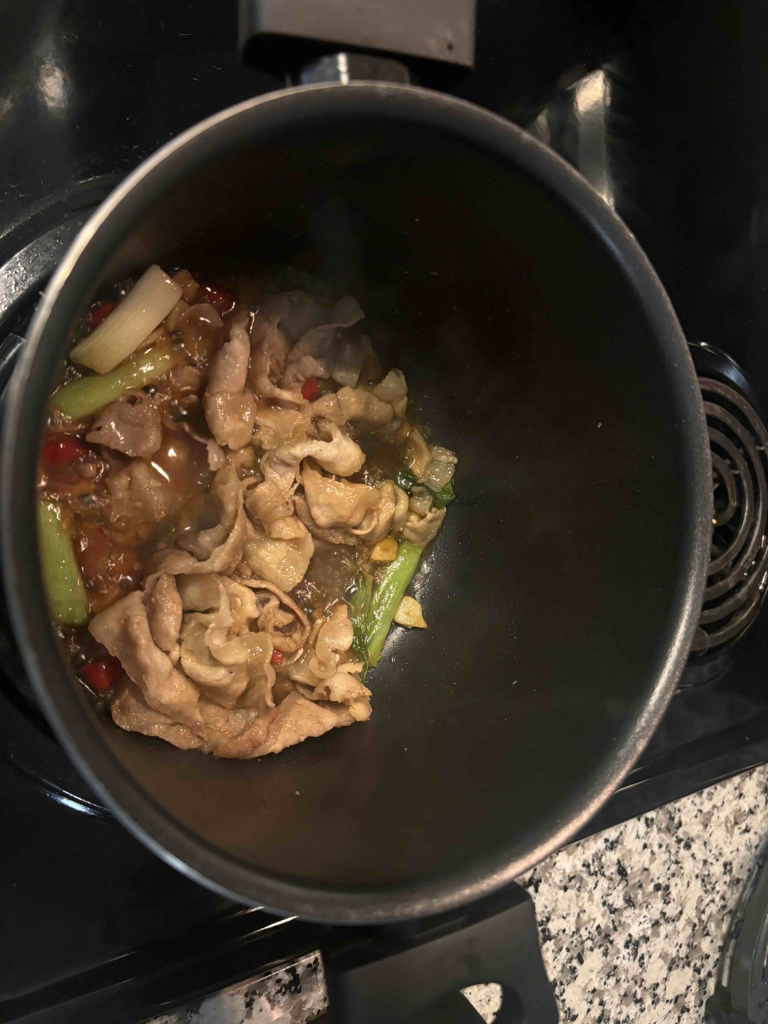 蔥爆豬肉 — 步驟 4